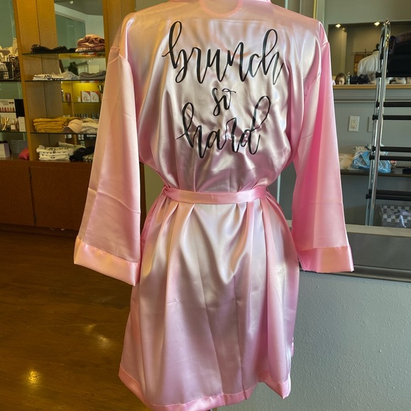Pink Silk Robe - Picture 2 of 2